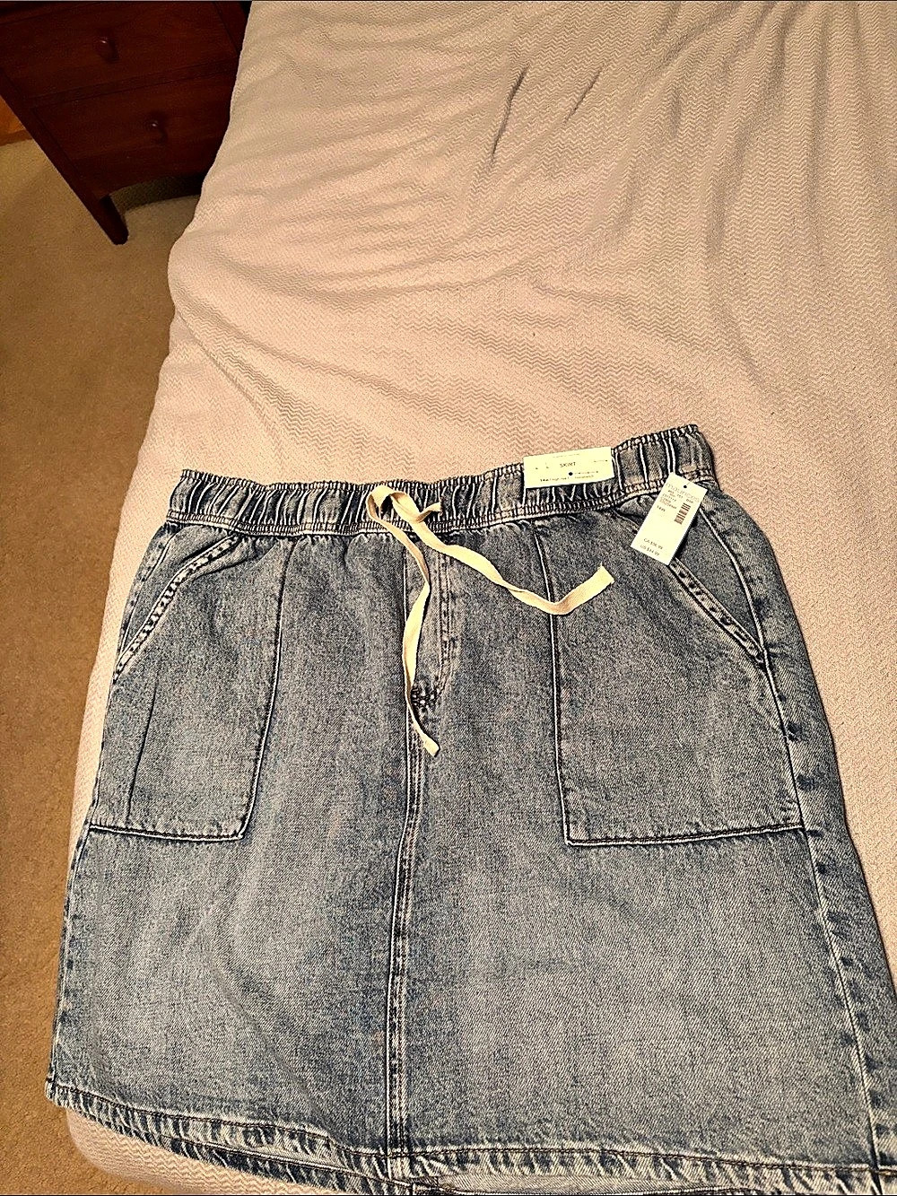 Denim Mini Skirt NWT in Blue